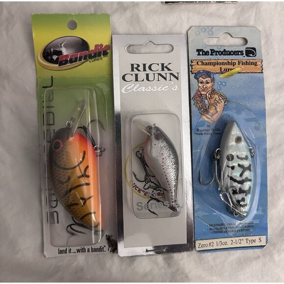 Lot of 13 Vintage Fishing Lures - Mixed Brands New In Package - Picture 3 of 5